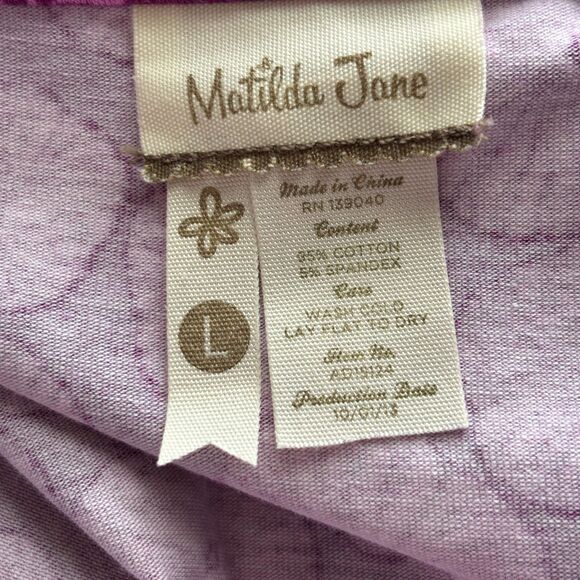 Matilda Jane Wonderful Parade Magnolia Dress Flirty Romantic Preppy Large H276 - Picture 9 of 10